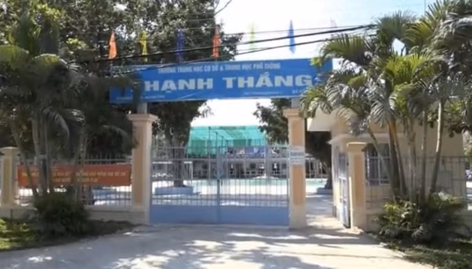 Trường Trung học cơ sở Thạnh Thắng, Cần Thơ. Ảnh: TL