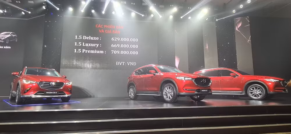 Giá bán của Mazda CX-3 tại thị trường Việt Nam.