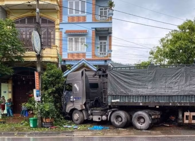 Hiện trường vụ tai nạn.