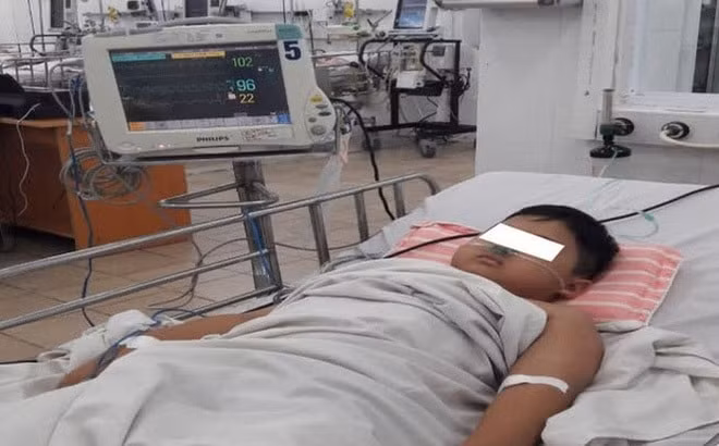 Hiện bé trai đã ổn định trở lại. Ảnh: Bệnh viện Nhi Đồng 1