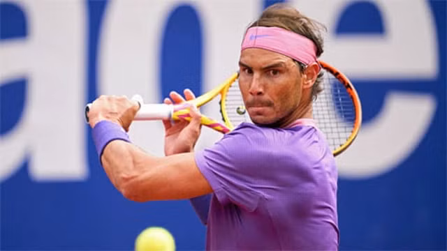 Tay vợt Nadal vượt qua vòng 3 Barcelona Open. Ảnh: AFP