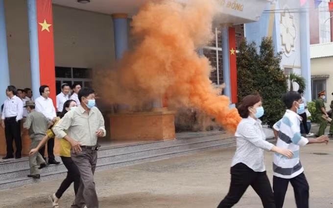 Một tình huấn trong kịch bản của Công an TP. Biên Hòa