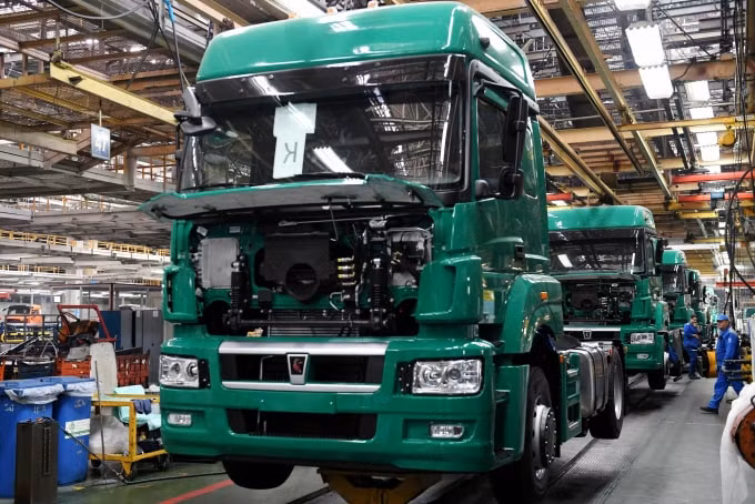 Nhà máy sản xuất ô tô Kamaz ở Tatarstan, Nga - Ảnh: Sputnik