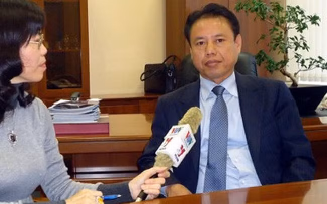 Ông Trần Đăng Chung trong một lần trả lời phỏng vấn của báo chí.