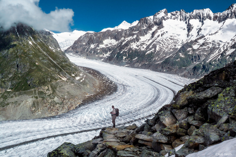 Sông băng Aletsch ở Thuỵ Sĩ. Ảnh: CC/Robert J Heath switzerland-bettmeralp-19505442736.jpg