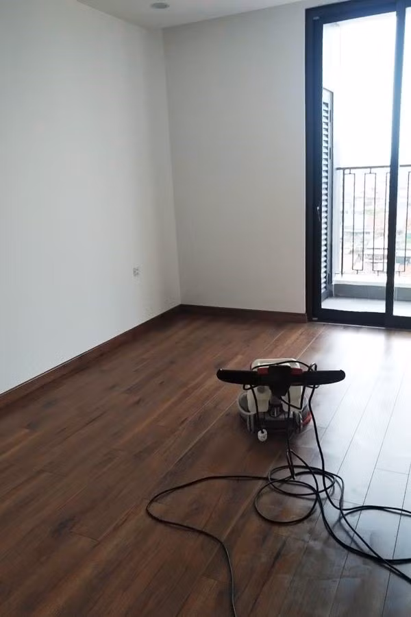 Một căn hộ tòa Sachi Tower được vệ sinh công nghiệp để chuẩn bị bàn giao. Ảnh: P.V