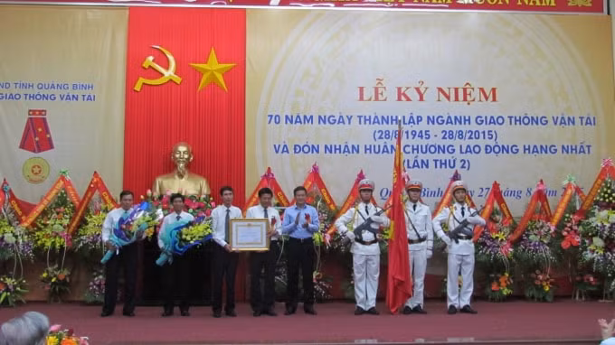 Lễ đón nhận Huân chương lao động hạng Nhất (lần thứ 2) năm 2015.