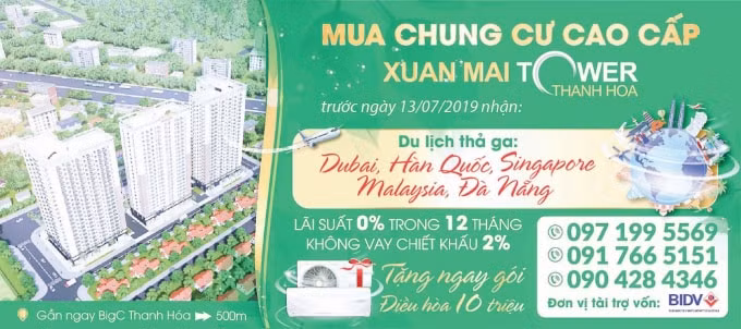 Chủ đầu tư Xuân Mai Corp tri ân khách hàng trong lễ mở bán với những chuyến du lịch cao cấp đến Dubai, Hàn Quốc, Singapore…