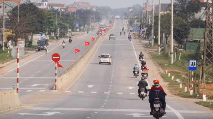 Quốc lộ 1 sau khi hoàn thành mở rộng, nâng cấp.