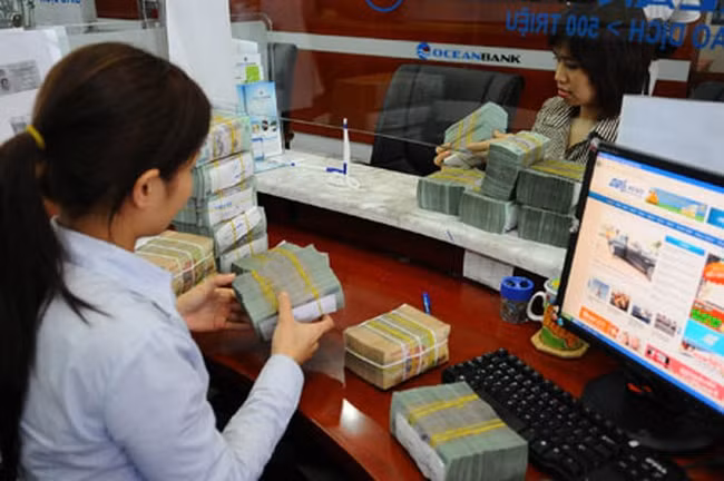 Tăng trưởng tín dụng đối với nền kinh tế trong những năm gần đây đã đạt mức 7,46% (Ảnh TL)