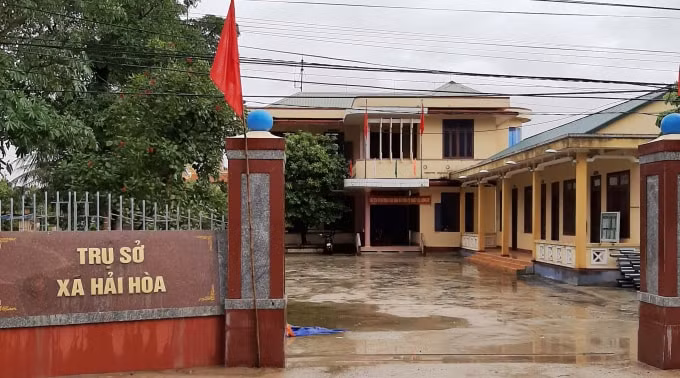 Xã Hải Hòa không đủ 2 tiêu chí, dự kiến sẽ sáp nhập với xã Hải Tân, (huyện Hải Lăng) (Ảnh: Cái Phúc Lân).