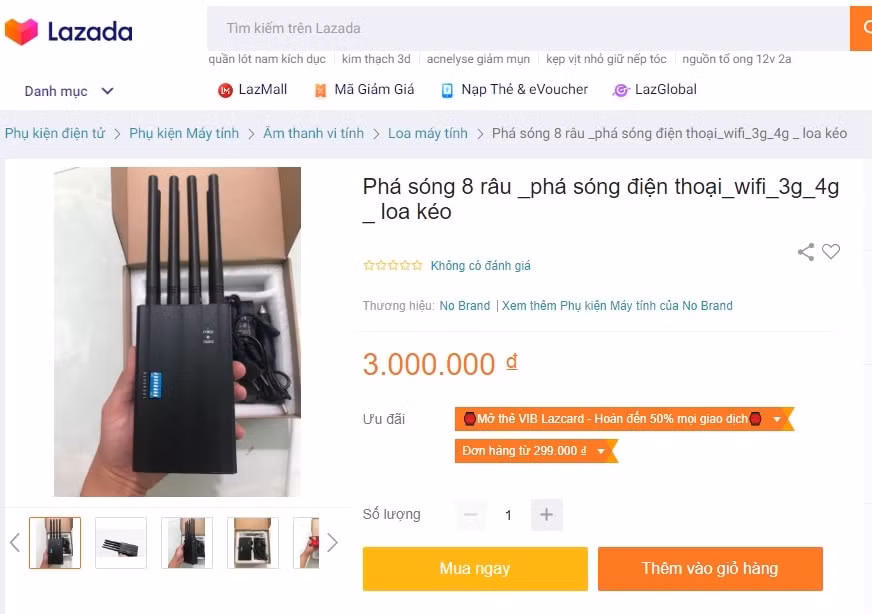 nhieu thiet bi gay nhieu pha song bi cam kinh doanh duoc ban cong khai tren lazada hinh 2