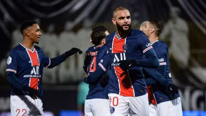 Kurzawa ghi bàn thắng duy nhất cho PSG ở phút 70. Ảnh: internet