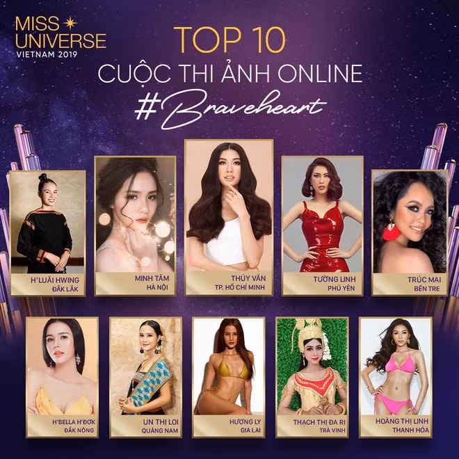 Top 10 cuộc thi ảnh online Hoa hậu Hoàn vũ Việt Nam 2019