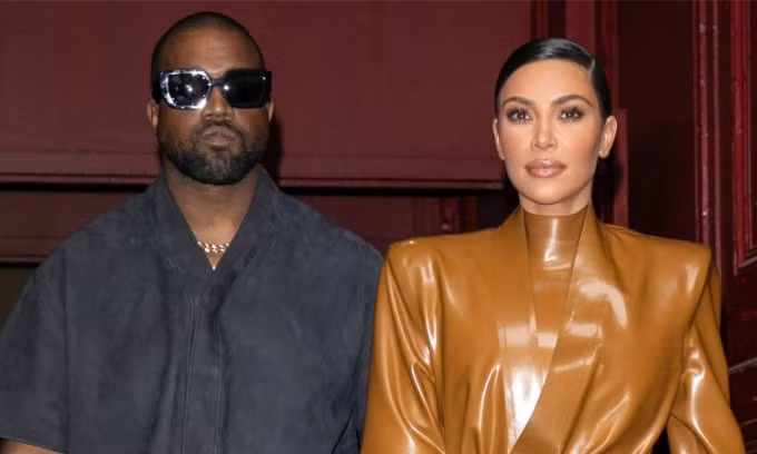 Vợ chồng Kanye West - Kim Kardashian kết hôn năm 2014. Ảnh: WireImage.