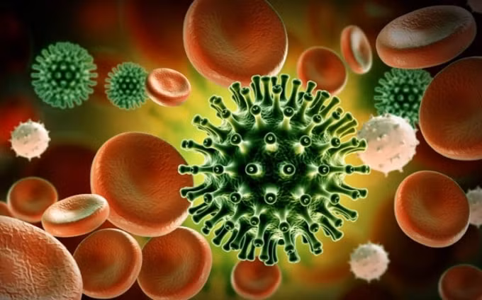Hình ảnh đồ họa vể virus corona chủng mới. Nguồn: Thailandmedical.