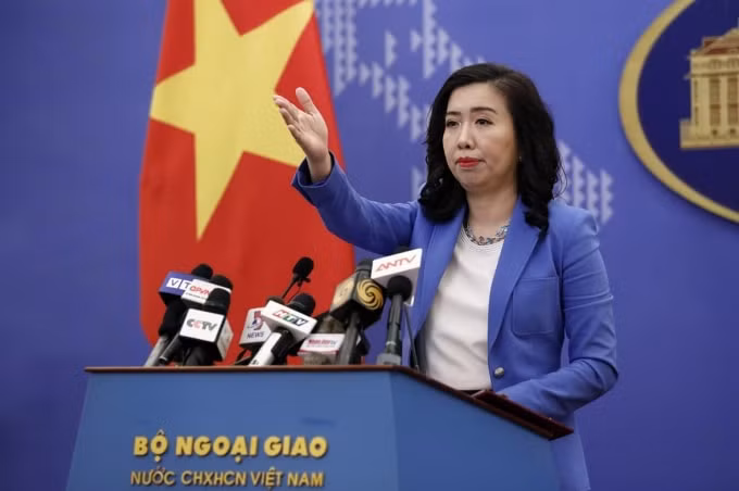 Người Phát ngôn Bộ Ngoại giao Lê Thị Thu Hằng.