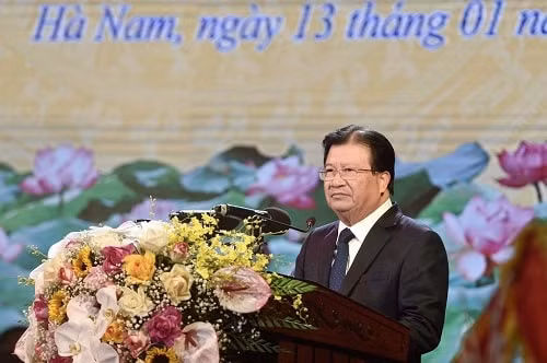 Phó Thủ tướng Trịnh Đình Dũng phát biểu tại buổi lễ.