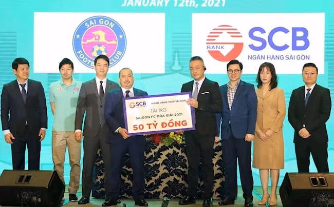 CLB Sài Gòn nhận được 100 tỷ tài trợ ở mùa giải 2021. Ảnh: internet