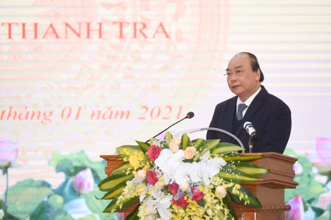 Thủ tướng Chính phủ Nguyễn Xuân Phúc phát biểu tại Hội nghị.