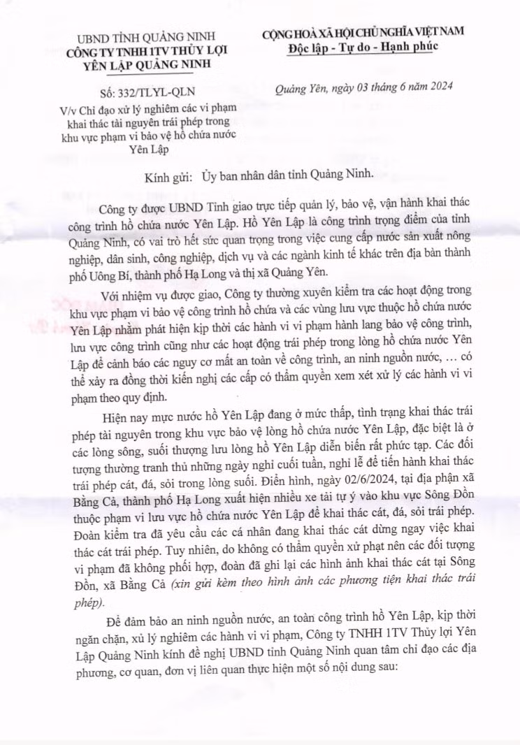 quang ninh can nhanh chong xu ly nghiem hanh vi xam pham luu vuc ho thuy loi yen lap hinh 2