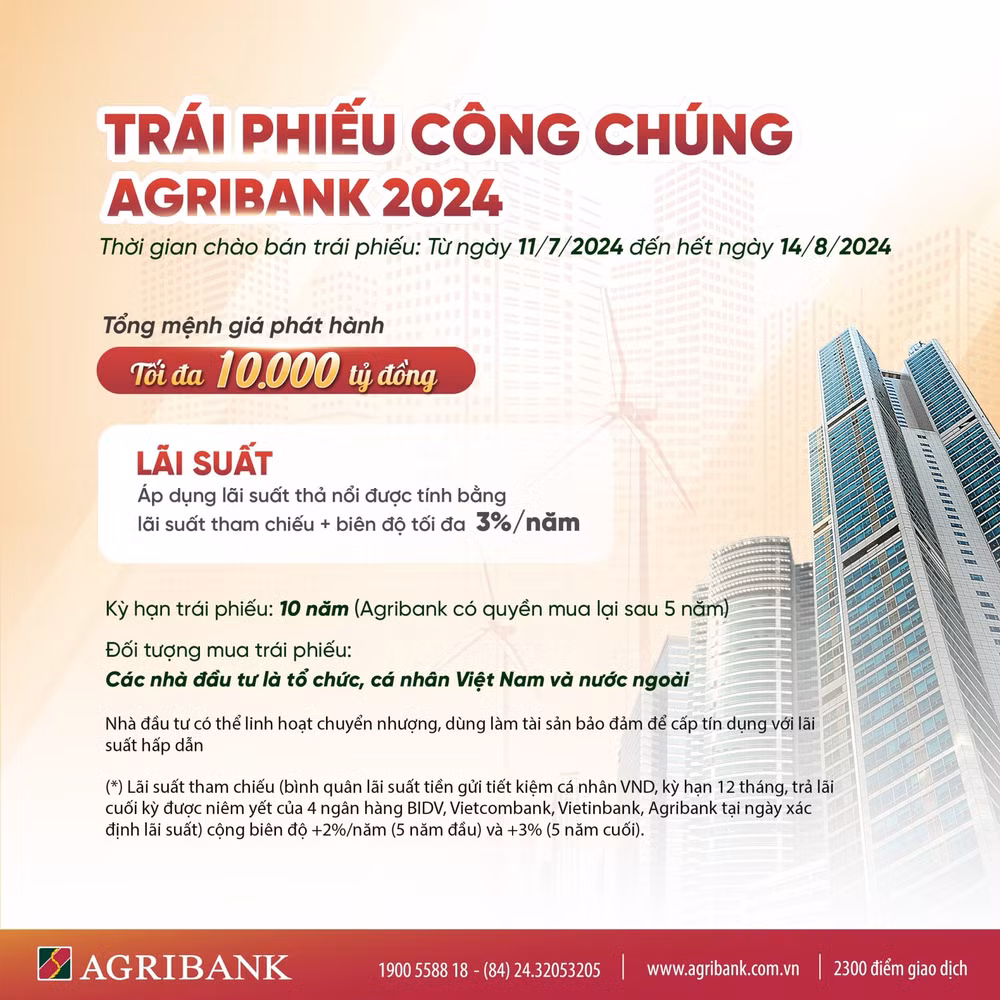 agribank phat hanh 10000 ty dong trai phieu ra cong chung nam 2024 hinh 1