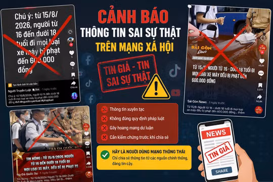 Cục Cảnh sát giao thông cảnh báo thông tin sai về mức phạt người từ 16-18 tuổi đi xe máy
