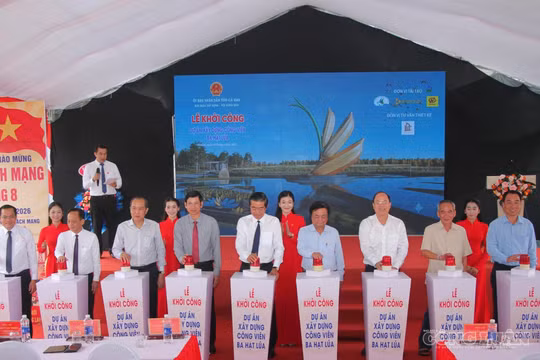 Cà Mau khởi công xây dựng Công viên Ba Hạt Lúa