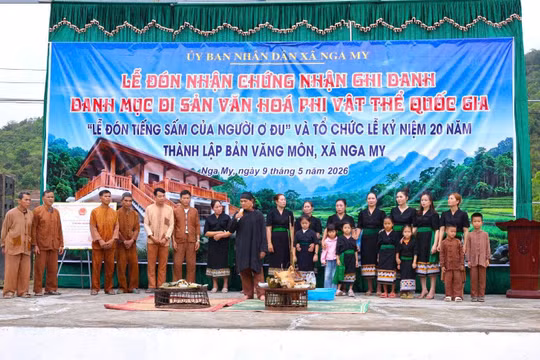 Tục đón tiếng sấm của người Ơ Đu được ghi danh Di sản văn hóa phi vật thể 