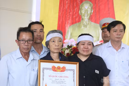 Người lính mang thương tật đặc biệt nặng được truy tặng liệt sĩ