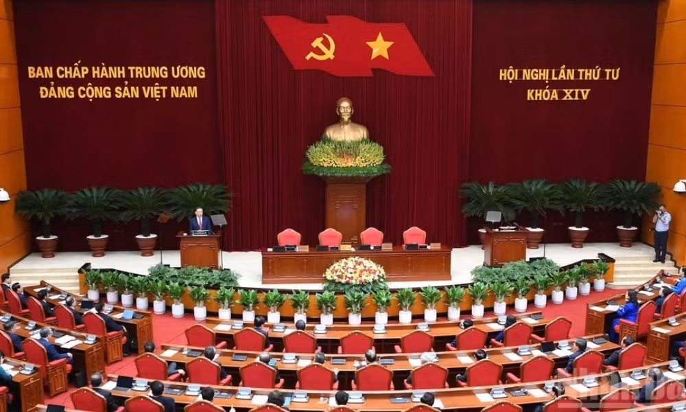 Thông báo Hội nghị lần thứ tư Ban Chấp hành Trung ương Đảng khóa XIV