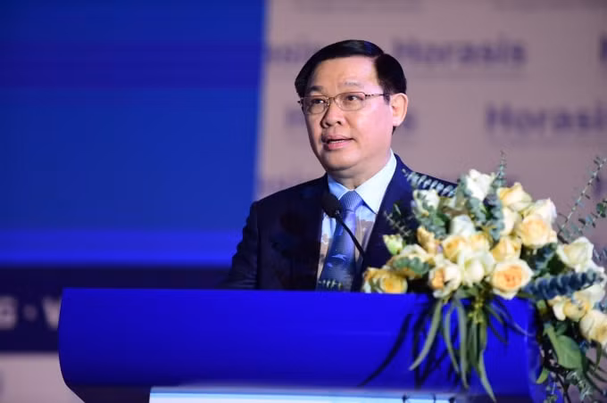 Phó Thủ tướng Vương Đình Huệ phát biểu tại Lễ khai mạc Diễn đàn hợp tác kinh tế châu Á (Horasis 2019). Ảnh: VGP