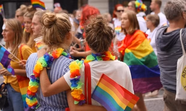 Cuộc diễu hành Pride hàng năm tại Copenhagen năm 2018. Đan Mạch hợp pháp hóa hôn nhân đồng giới vào năm 2012. Ảnh: ole999/Alamy