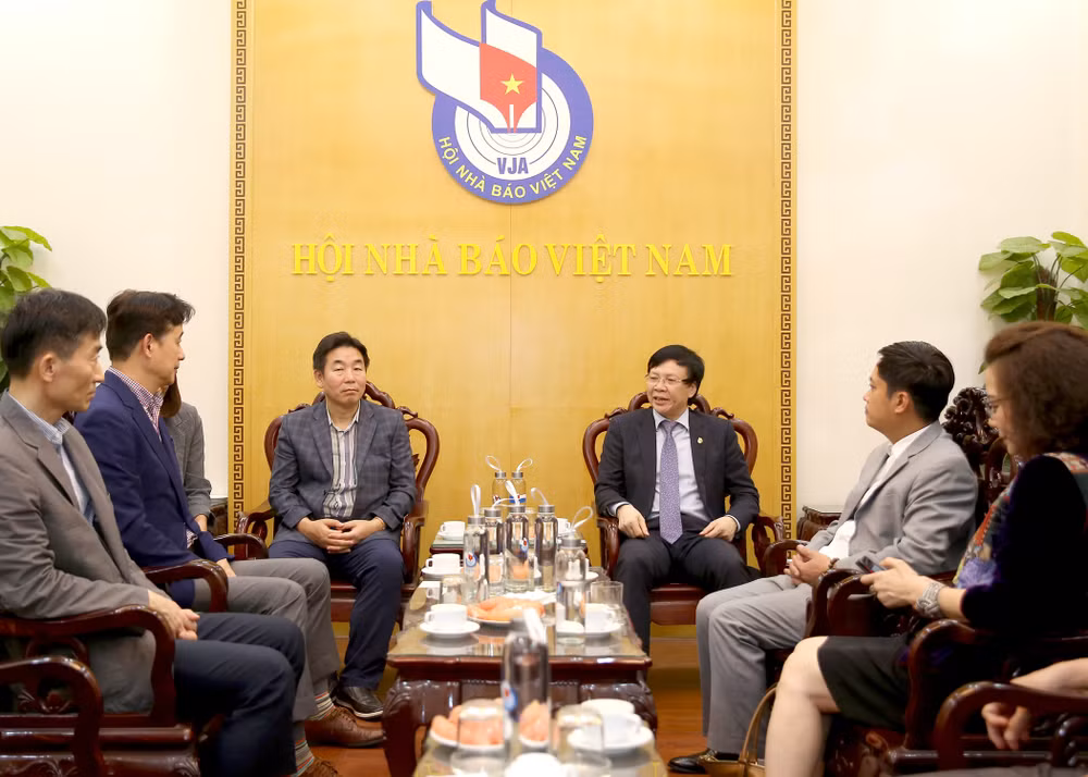 Quang cảnh buổi tiếp. Ảnh: Sơn Hải