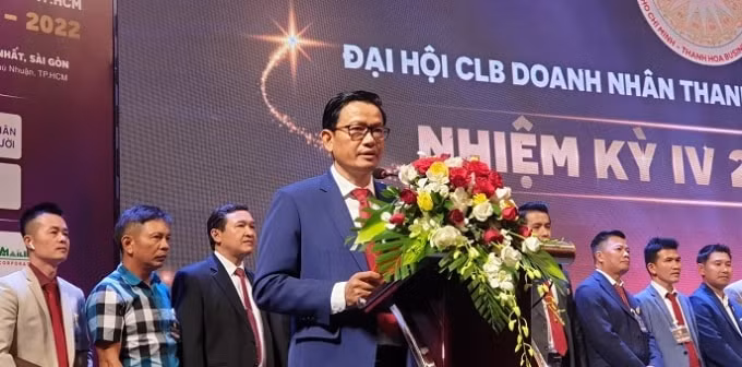 Chủ tịch HTBC nhiệm kỳ IV - ông Trịnh Tiến Dũng phát biểu tại Đại hội.