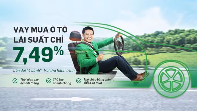 Lên đời “bốn bánh” với gói vay ưu đãi tại VPBank.