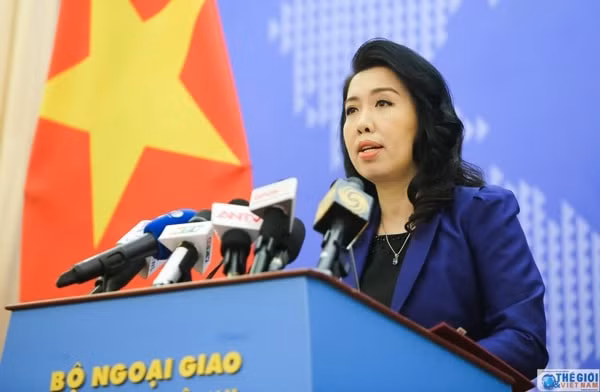 Người phát ngôn Bộ Ngoại giao Lê Thị Thu Hằng. Ảnh: TG&VN