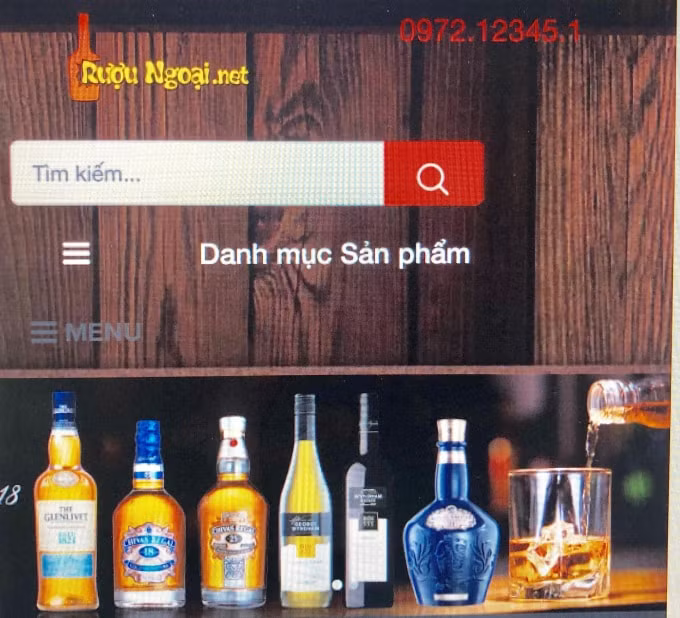Một trong những trang website bị Quản lý thị trường TP. Hồ Chí Minh tiến hành kiểm tra. Ảnh: T.L