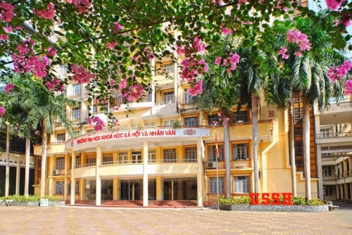 Một phần khuân viên của trường khoa học xã hội và nhân văn Hà Nội. Ảnh: TL