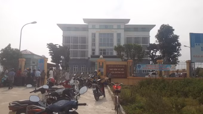 Trụ sở Bảo hiểm xã hội huyện Quỳnh Lưu, nơi xảy ra sự việc