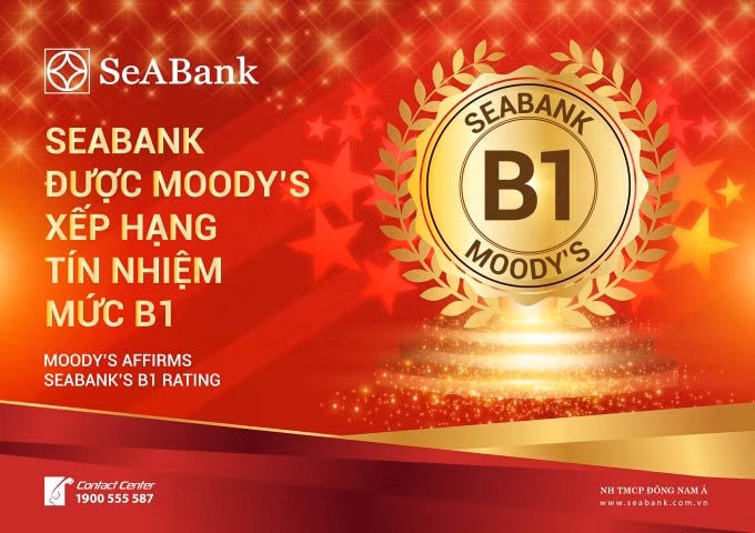 SeABank được Moody’s xếp hạng tín nhiệm B1. Ảnh: SeABank