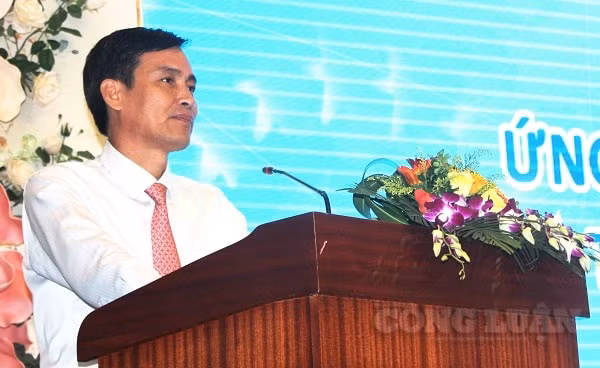 Thứ trưởng Bộ TN&MT - Trần Quý Kiên phát biểu tại Hội nghị.
