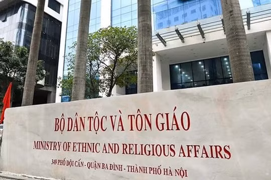 Quy định cơ cấu tổ chức và nhiệm vụ chiến lược của Bộ Dân tộc và Tôn giáo