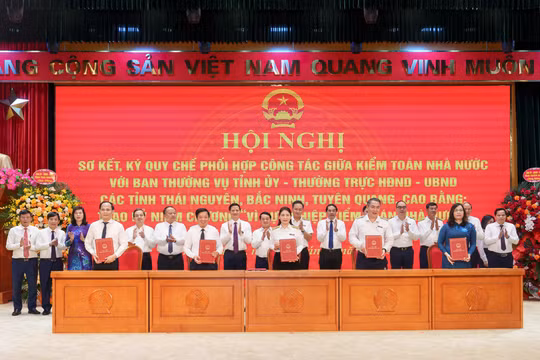 Kiểm toán nhà nước ký kết Quy chế phối hợp công tác với 4 tỉnh Thái Nguyên, Bắc Ninh, Tuyên Quang, Cao Bằng