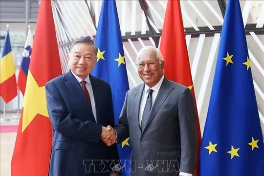 Tổng Bí thư, Chủ tịch nước Tô Lâm hội đàm với Chủ tịch Hội đồng châu Âu António Costa