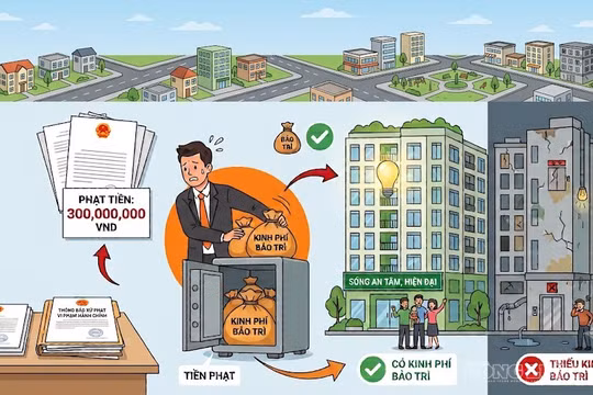 Phạt tới 300 triệu đồng chủ đầu tư om kinh phí bảo trì, 'xẻ thịt' diện tích chung