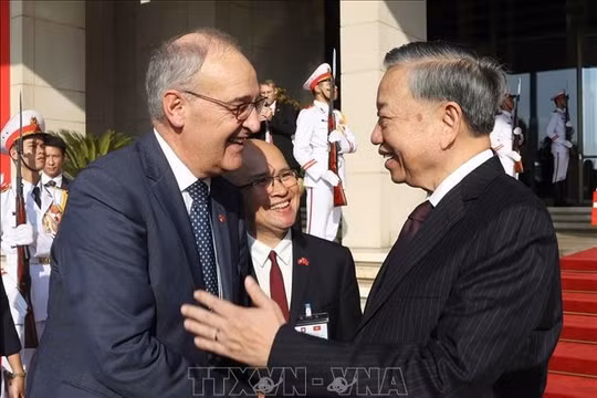 Việt Nam mong muốn cùng Thụy Sĩ đồng hành phát triển, đóng góp cho hòa bình khu vực