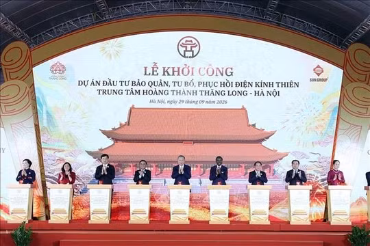Tổng Bí thư, Chủ tịch nước Tô Lâm dự Lễ khởi công Dự án đầu tư bảo quản, tu bổ, phục hồi Điện Kính Thiên