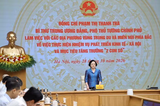 Phó Thủ tướng Phạm Thị Thanh Trà: Dù áp lực rất lớn, 9 tỉnh vùng trung du và miền núi phía bắc phải quyết tâm tăng trưởng 2 con số