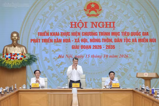 Thủ tướng chủ trì Hội nghị triển khai Chương trình MTQG phát triển văn hóa - xã hội, nông thôn, dân tộc miền núi